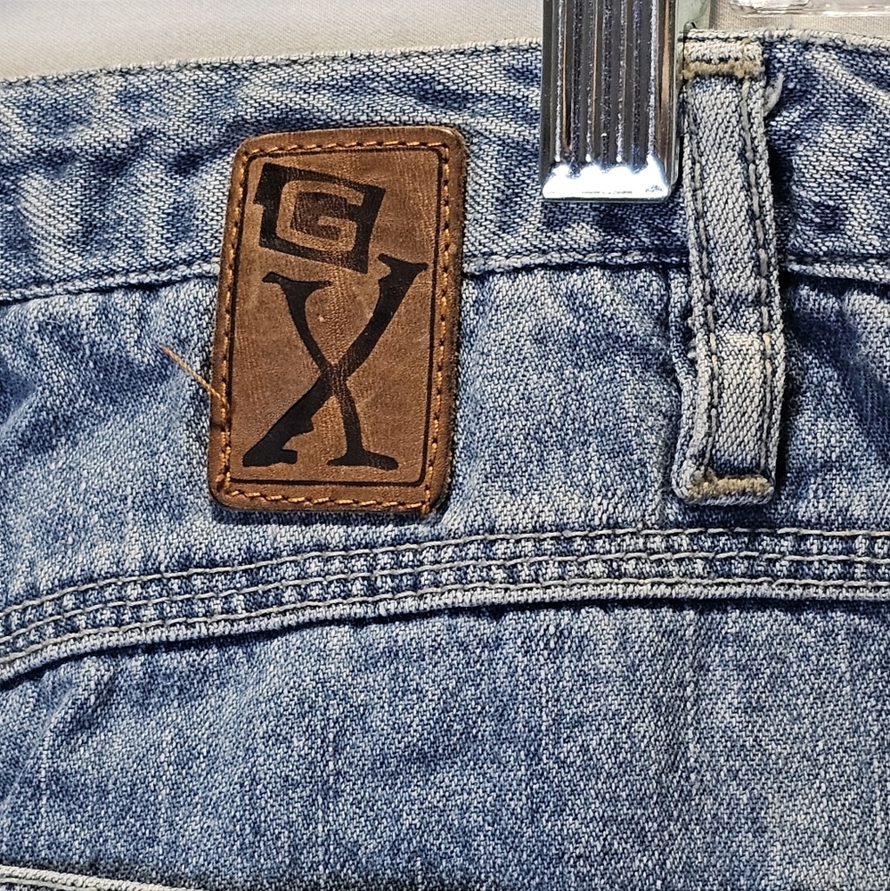 GX Vintage 90s Y2K Know Who You Are Jeans 30x30 Carpenter Baggy Wide Leg Jeans - Picture 12 of 15